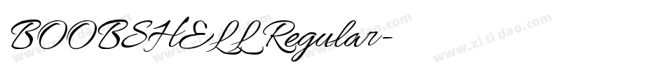 BOOBSHELL Regular字体转换